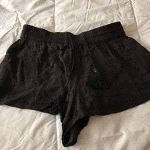 Black lace free people shorts barely worn